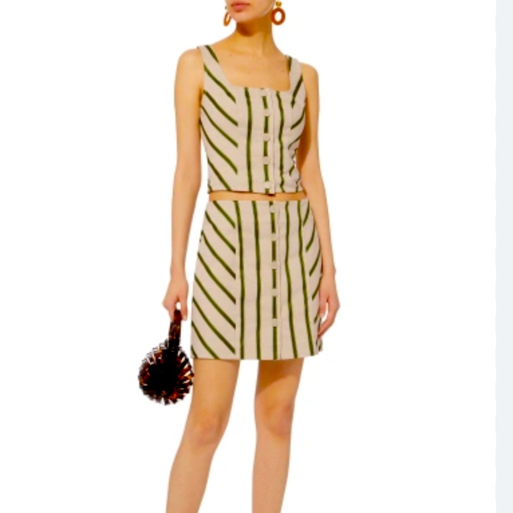 Intermix Monica Striped Skirt